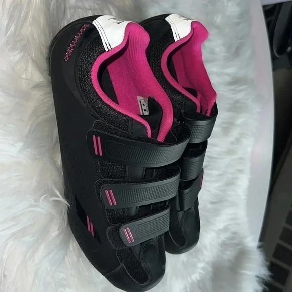 Tommaso W Pista 100 Cycling Bike Shoe Black/Pink Women's EU Sz 40 8.5 US Sz - Picture 2 of 5